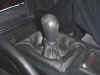 Black leather shift boot