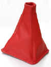 Red leather shift boot